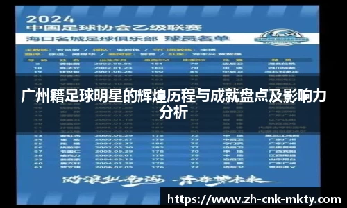 广州籍足球明星的辉煌历程与成就盘点及影响力分析